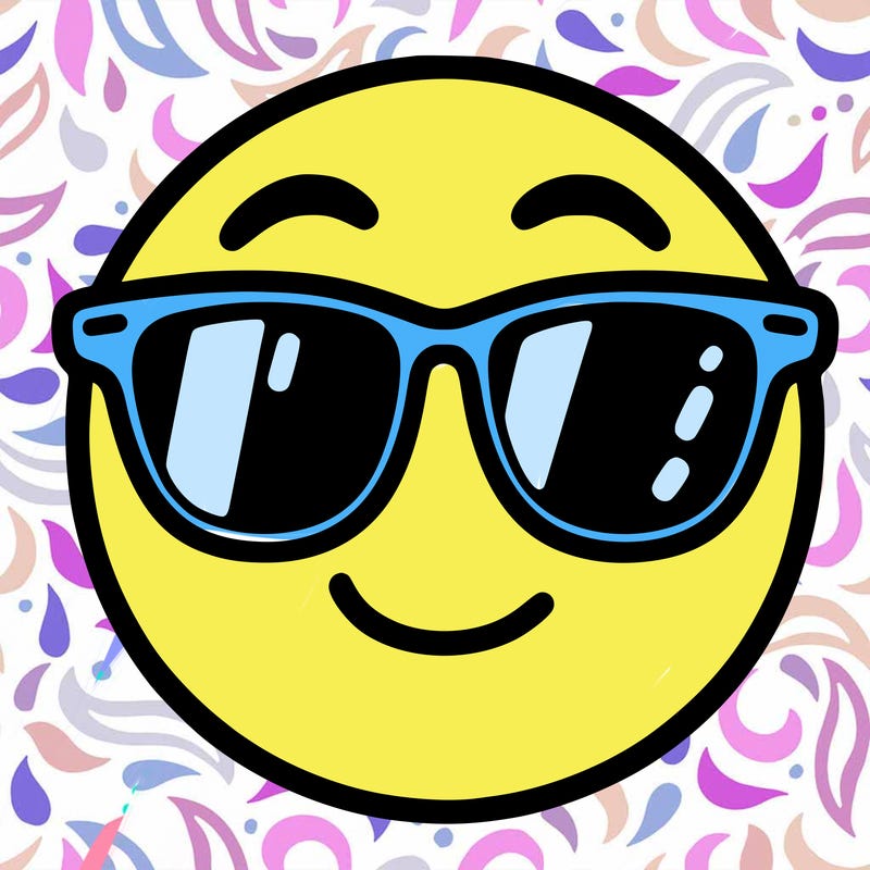 emoji with sunglasses