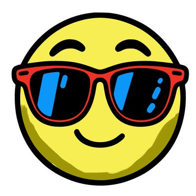 emoji with sunglasses
