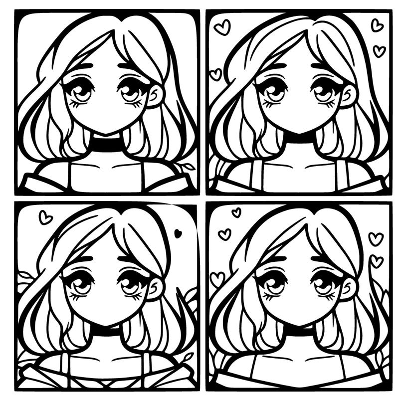 a butiful easy girl split in to four half's