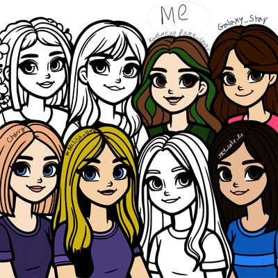 a group of teenage girls