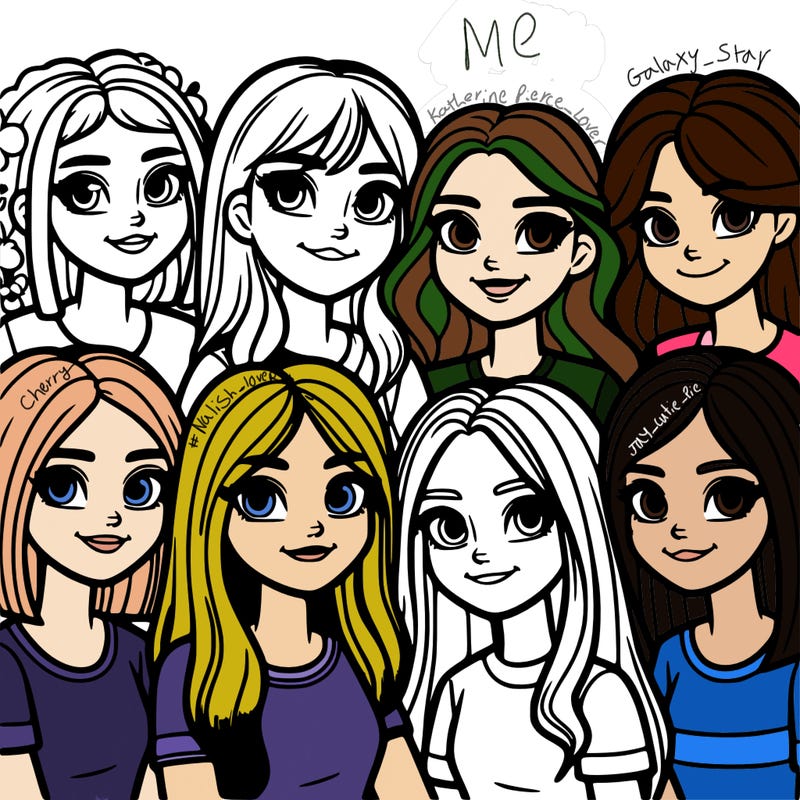 a group of teenage girls