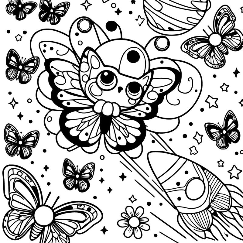 butterflies in space