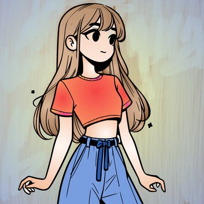 girl in a cute crop top