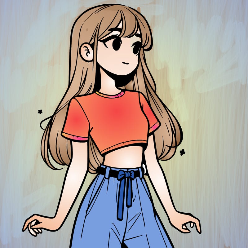 girl in a cute crop top