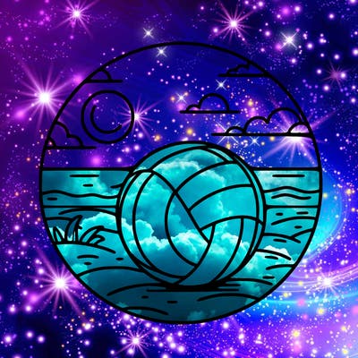 volleyball on a beach