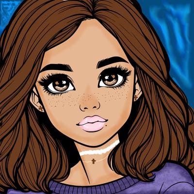 realistic girl whith cute eyes