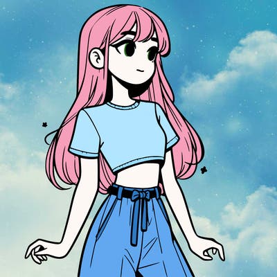 girl in a cute crop top