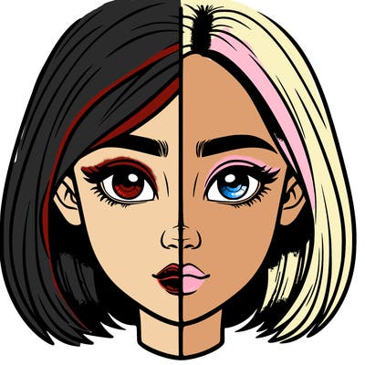 realistic girl split