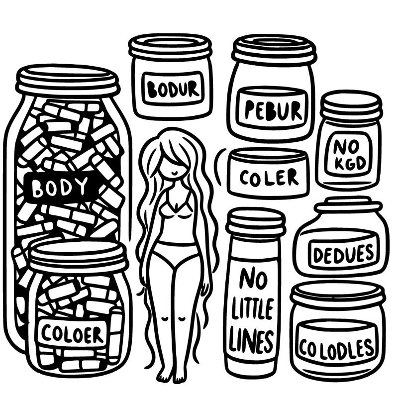 about my body's insecurities and color in the jars