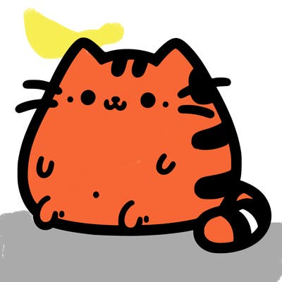 cute chubby pusheen cat