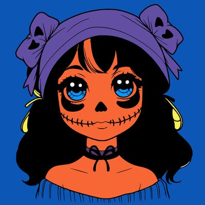 realistic girl halloween