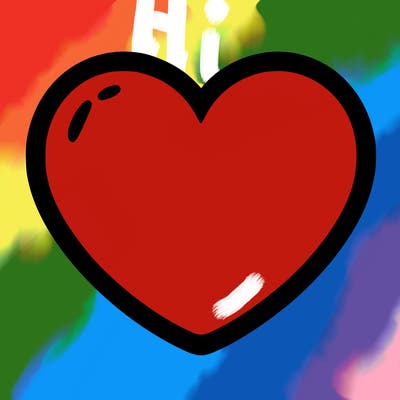 a blank heart