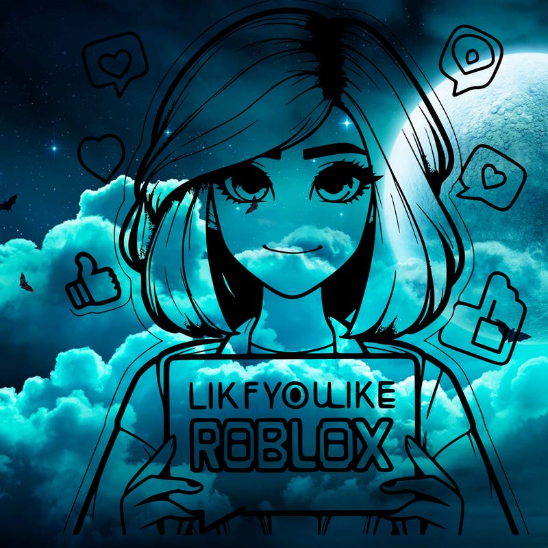 realistic girl saying like if you like roblox