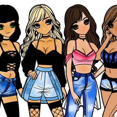 realistic girls