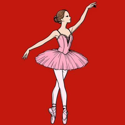 realistic ballerina