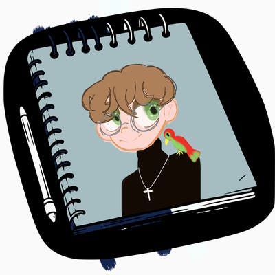 a blank sketch pad