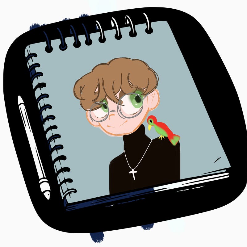 a blank sketch pad