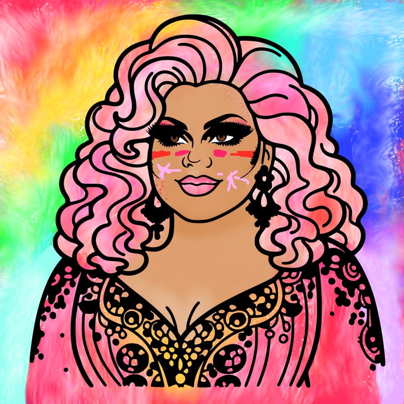 realistic plus size drag queen