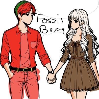 realistic couple holding hands