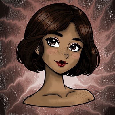 realistic girl with short hair