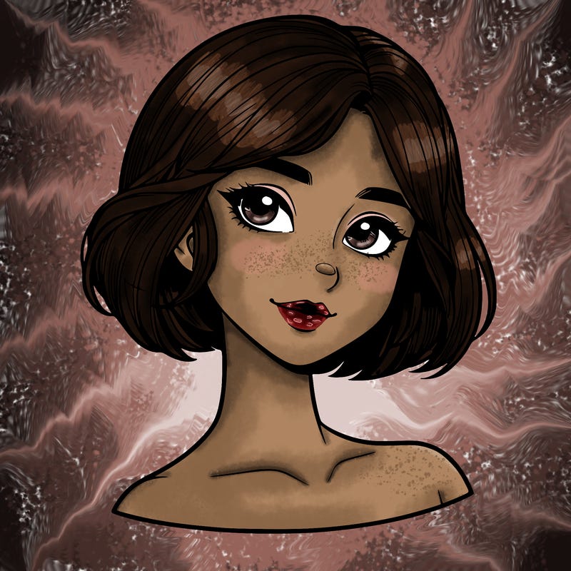 realistic girl with short hair