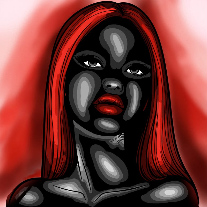 realistic woman with full lips