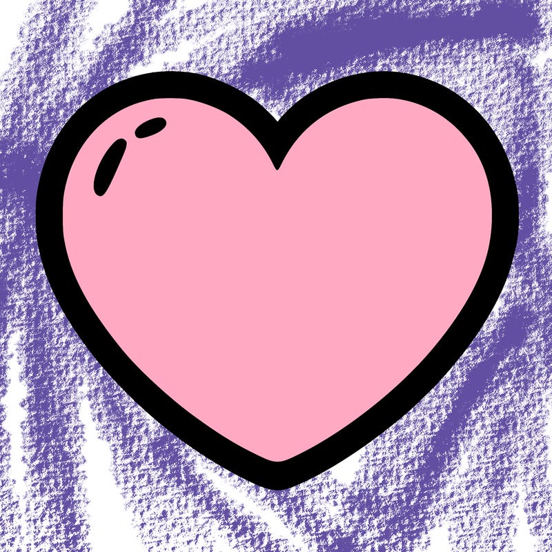 a blank heart