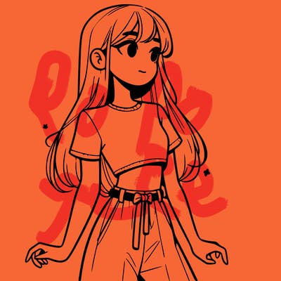 girl in a cute crop top