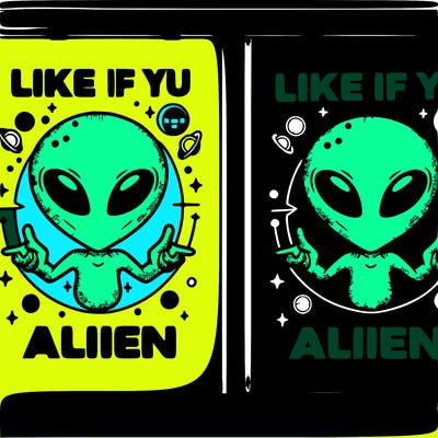 art canvas saying like if you’re alien