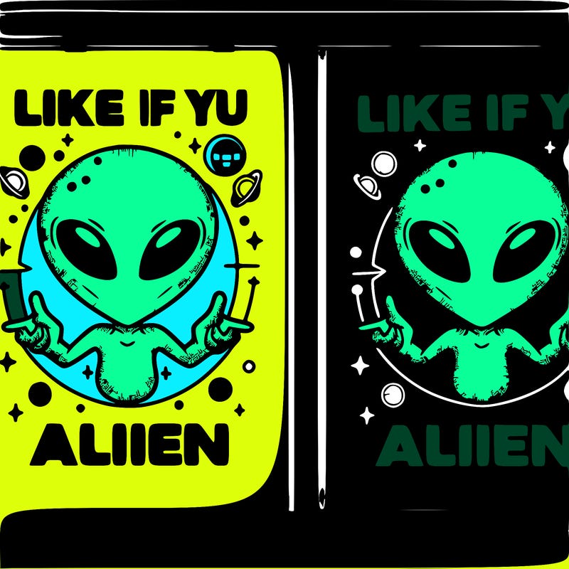 art canvas saying like if you’re alien