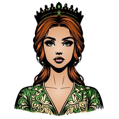 realistic beautiful queen