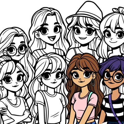 group of girls