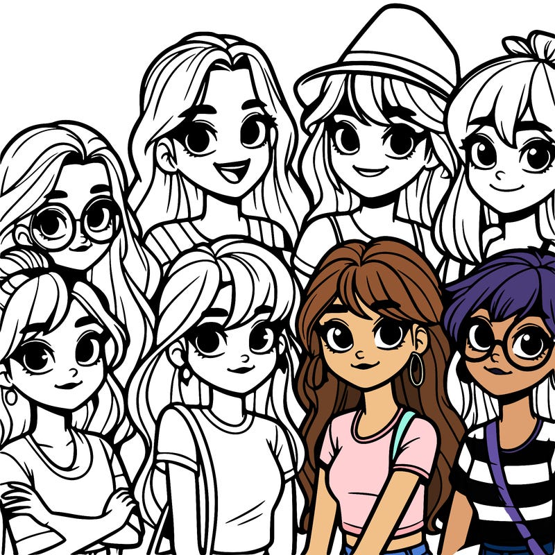 group of girls