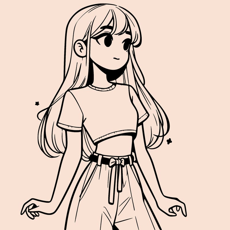 girl in a cute crop top