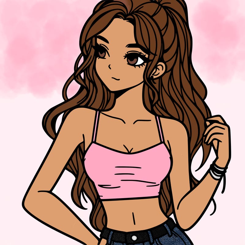 girl in crop top