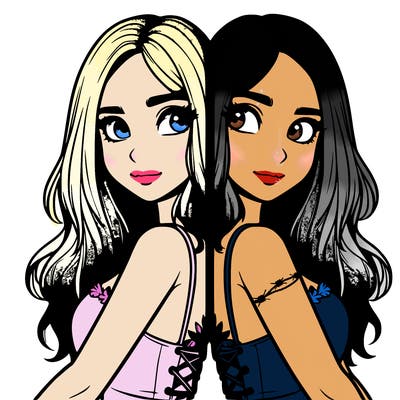 a realistic girl split