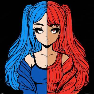 realistic girl split