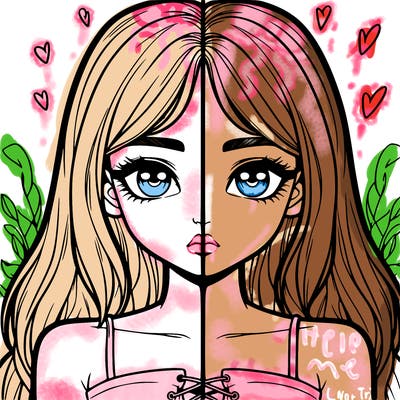 realistic girl split