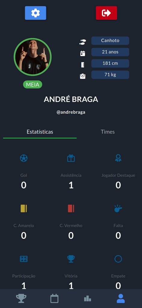 iFut - iFut app player profile screen displaying a soccer player's personal statistics, physical attributes, and match performance history.
