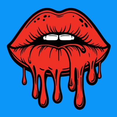 dripping lips