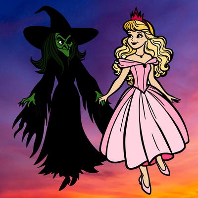 the wicked witch and galinda