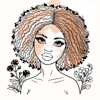 beautiful african american woman