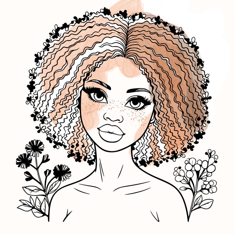 beautiful african american woman