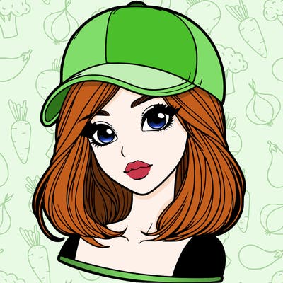 semi realism beautiful girl wearing cap