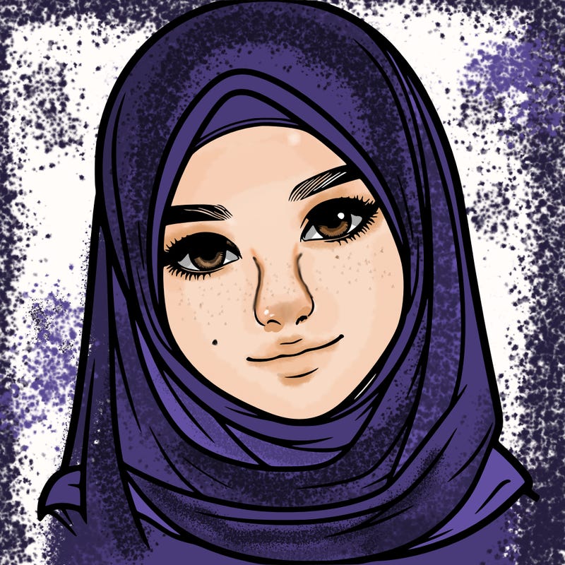 realistic girl with hijap