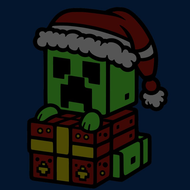 christmas minecraft creeper