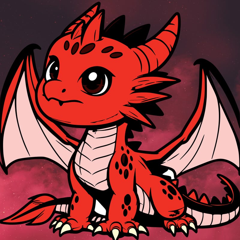 fierce baby night dragon