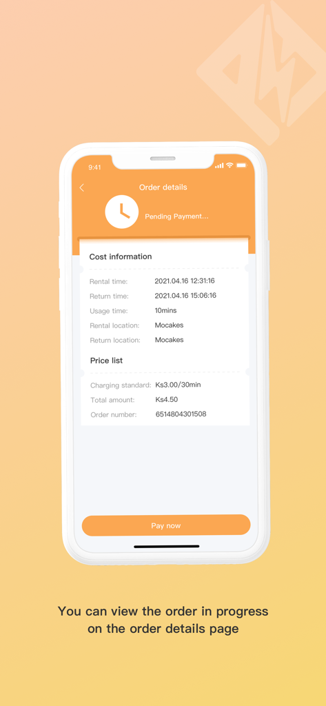 PowerFlash++ - Mobile app screen displaying power bank rental cost information and a payment button.