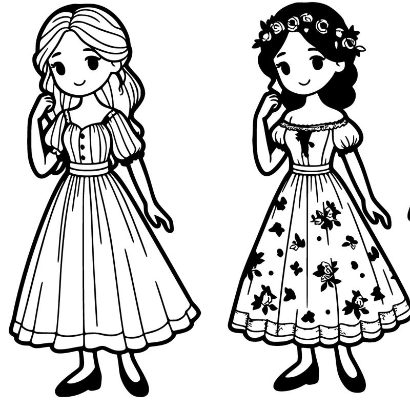 women in a dress