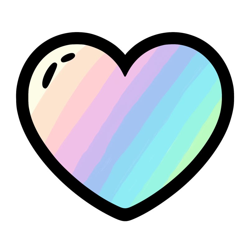 a blank heart